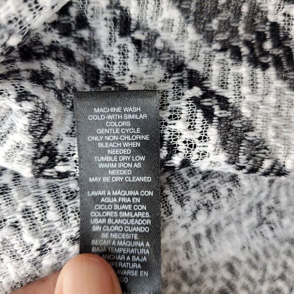 Travelers Collection By Chico's Cardigan Sweater Womens Multi Sheer Animal Print - Picture 7 of 7